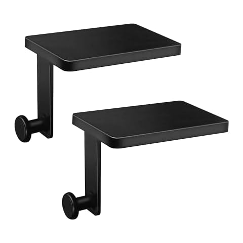 Zhitaoxun Christmas Stocking Holders,Heavy Duty Mantel Stocking Hangers,Fireplace Stocking Hangers for Christmas Holiday Party Decoration,Mantel Stocking Holder Hooks (Solid Black, 2PC) Cover