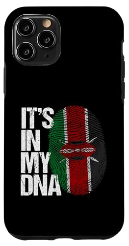 Funny Kenia It's In My DNA Pride Bandera de Kenia Huella digital Carcasa para iPhone 11 Pro