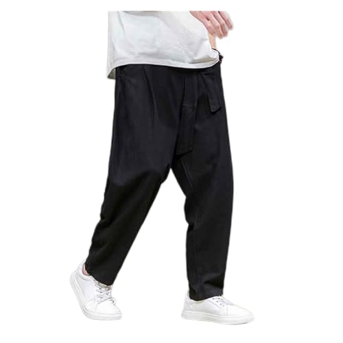 Pantalon de printemps en coton et lin coupe sarouel traditionnel