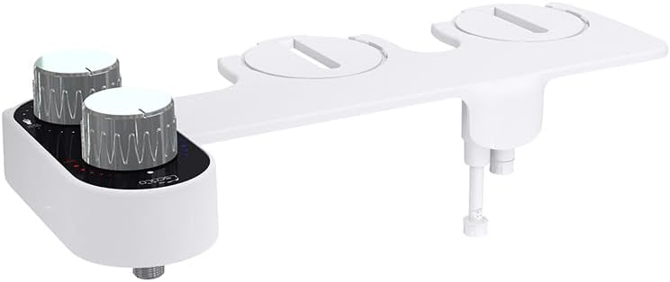 Accesorio de bidé para inodoro con agua tibia, accesorio de bidé ultrafino cálido y frío, no eléctrico de presión ajustable, pulverizador de