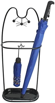 Creative Umbrella Stand Home Wrought Iron Umbrella Umbrella Barrel Retro Home Storage Products(Gray)