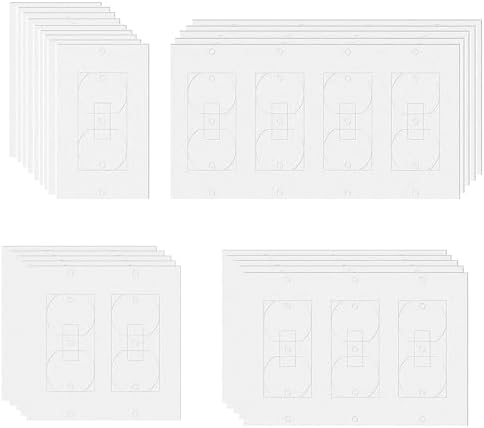 40PCS Electrical Outlet Insulation Pads,Wall Plate Insulation Gasket for Wall, Light, Switch Socket Cover