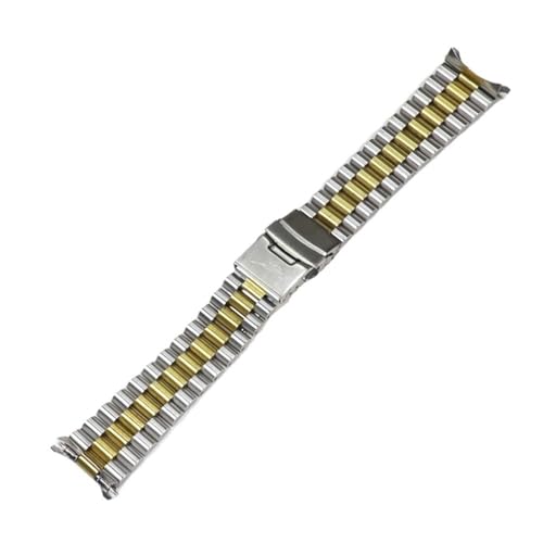 Bracelet montre 22mm acier et or pour Casio Duro MDV106 replacement