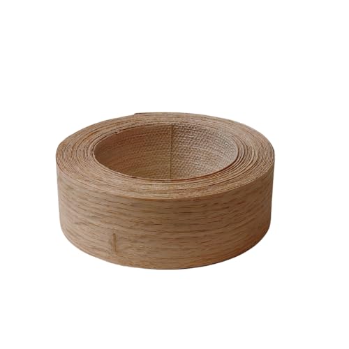 Bande de bordure en chêne rouge véritable, placage haut de gamme thermofusible pour meuble