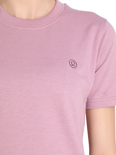 Image of CHKOKKO Women's Terry Cotton Loose Fit Half Sleeve Casual Style T-Shirt