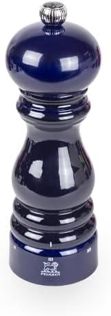 Manual Salt Mill in Wood, u'Select, Blue Gloss, 18 cm - 7 in
