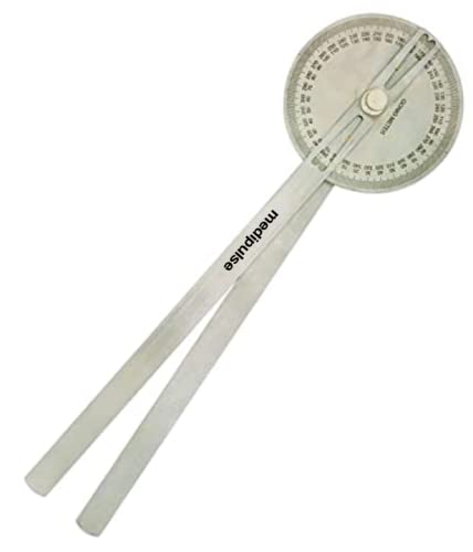 Image of Goniometer Meter Protector Professional Measurement Scale Stainless Steel (Large)