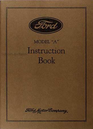 1929 Ford Model A & AA Reprint Owner's Manual 29 Car & Pickup Truck