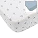 babyCalin - Set 2 lenzuola con angoli Glacier blue + stelle babyCalin - 70 x 140 cm
