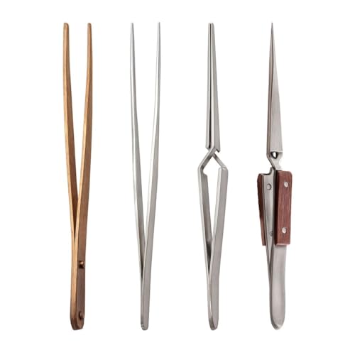 Shop LC Copper and Stainless Steel Soldering Tweezers Set of 4 Durable Valentines Day Gifts Set Easy Grip Serrated Tips Valentines Day Gifts