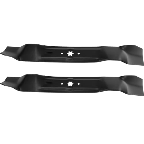 OCPTY High Lift Blades 42\'\' Deck Mower Blades for Troy Bilt Cub Cadet Massey Ferguso 742-0616,942-04126, RZT17 LT1040, for cub cadet for Troy Bilt Pony Range Rider Super Bronco 42 inch blades, 2Pack