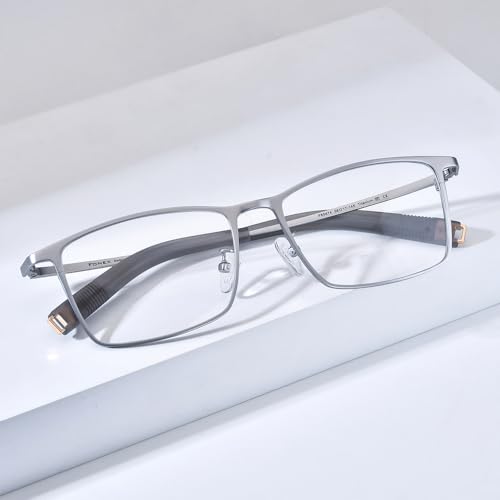 Image of FONEX Pure Titanium Glasses Frame Men Square Eyeglasses Optical Eyewear F8827