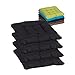 Beo 4er Set Sitzkissen Stuhl wasserabweisend | Made in EU | Gestepptes Outdoor Stuhlkissen 38x38 cm waschbar | UV-beständiges Sitzpolster Gartenstuhl | Atmungsaktives Sitzkissen Bank in Anthrazit