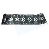 Hohopeti Fischmaßband 120 X 20cm aus Robustem PVC Angelmaßband für Boot Kajak und Outdoor Präzises Kompaktes Messwerkzeug für Angler