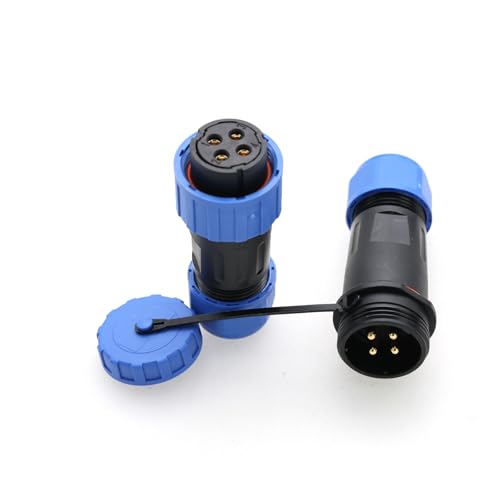 Conector eléctrico TY20 4 pines hembra sin soldadura miniatura 1
