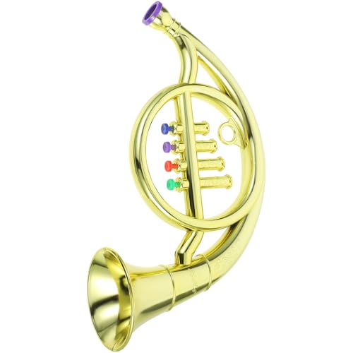 Cuerno dorado portátil de plástico WOONEKY decorativo infantil para aprendizaje educativo