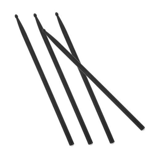 Baquetas de percusión livianas de carbono negro paquete 4