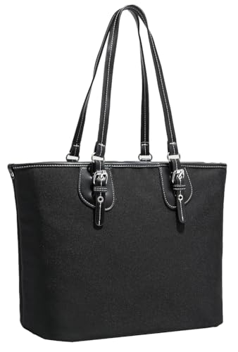 Womens Large Capacity Tote Bags Casual Vegan Leather Shoulder Purses Working Top Handle Handbag Satchel 2025 6