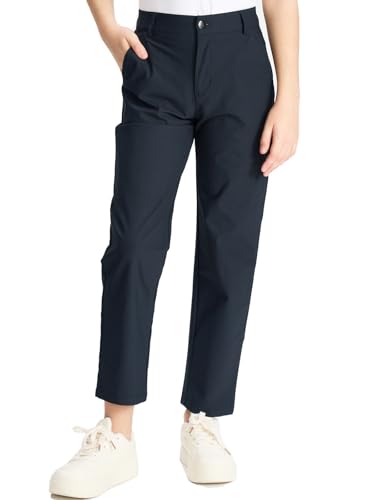 Image of DEVOROPA Youth Boy's Golf Pants Quick Dry Athletic Chino Flat Front Pants Kids School Uniform Clothes