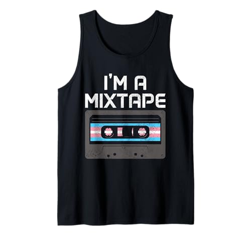 Trans Pride I'm A Mixtape Transgender Flag Pride Month Camiseta sin Mangas