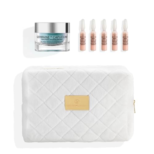 GERMAINE DE CAPUCCINI - Fast Hydration - Rutina de belleza facial Timexpert Hydraluronic SOFT Sorbet Gel Crema Hidratante con Äcido Hialurónico 50ml + Flash Lift Serum Hidratante Facial (5 x 1ml)