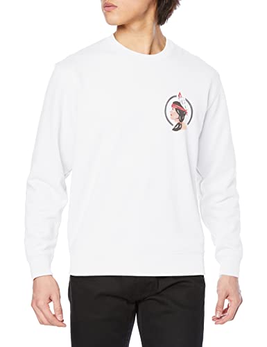 [インディアン] トレーナー スウェット ヴィンテージバンダナ柄プリント ホワイト