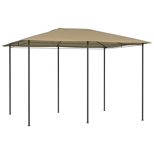 Cenador, Xichuzi Cenadores para Jardin, Pergolas De Jardin, Carpas De Jardin, Carpas para Exteriores, Carpa Jardin Exterior, Gris Taupe 3x4x2,6 m 160 g/m2