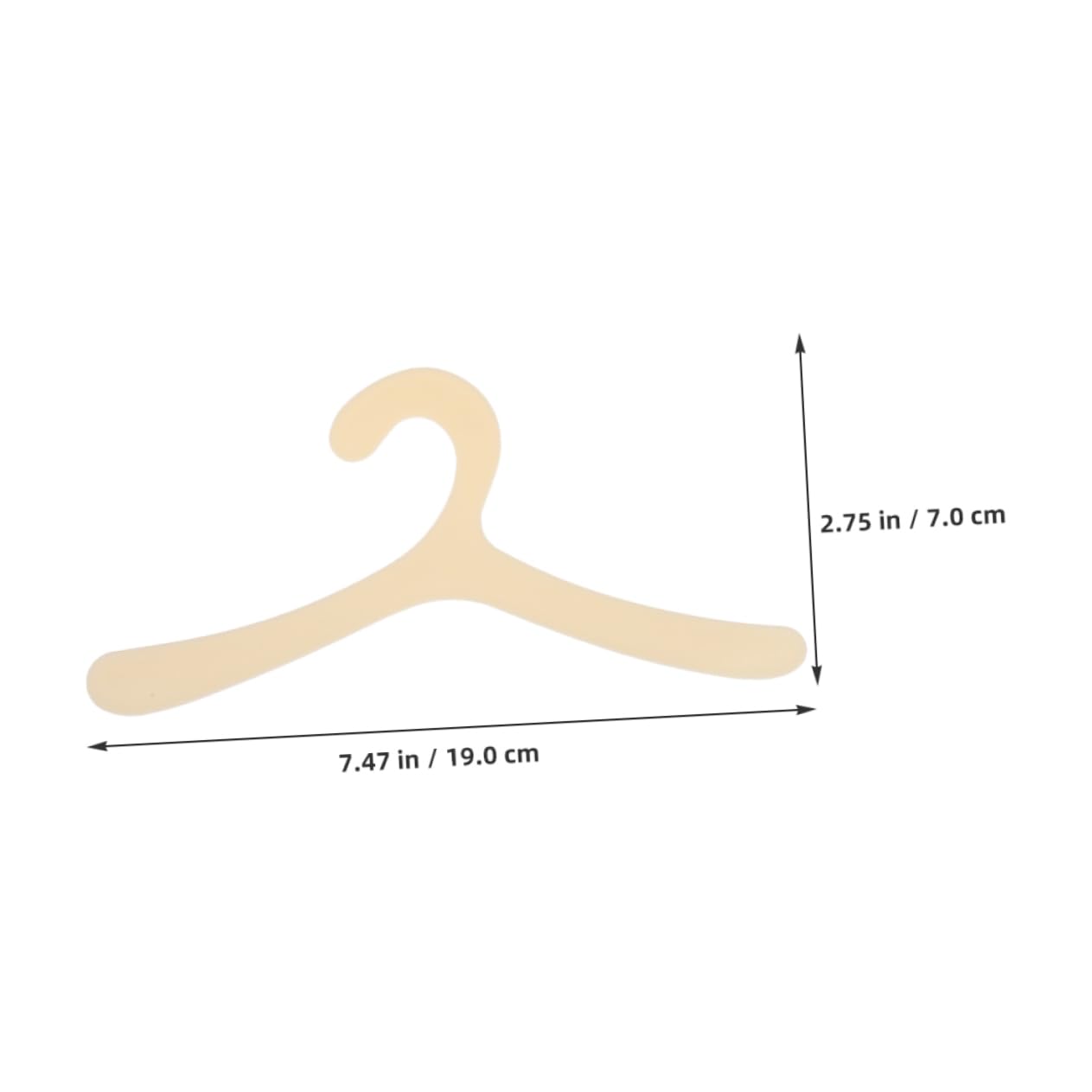 BESTonZON Pet Clothing Hanger Rack Dog Cat Clothes Storage Modern Plastic Hangers 20 Pack