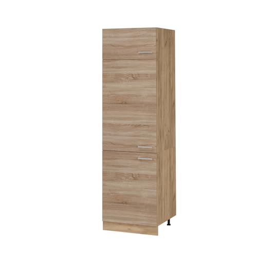 Vicco Armoire pour frigo R-Line, Sonoma, 60cm, pour Une Combinaison Libre au Sein de systèmes de Cuisine modulaires