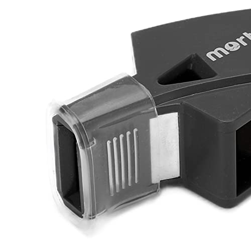 Silbato de plástico portátil para deportes negro miniatura 6