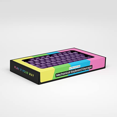 Pwnage Full Pbt Keycap Set - Double Shot Pbt Shine Through Full Keyboard Keycaps (Purple) #TOP3