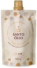 Santo Oleo Oleo De Coco Extra Virgem Da Polpa Pouch 100Ml (1087)