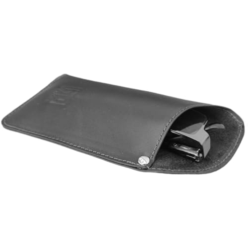 Estojo Porta Óculos HF - b-spoke Brasil - Couro Legítimo (Preto)