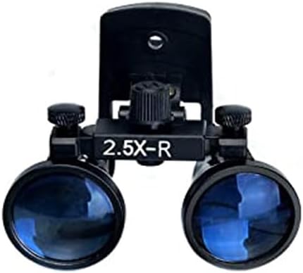 Global-Dental Binocular Surgical Loupes Glasses Magnifier Plastic Clip for All Glasses with Storage Case 420mm (2.5X)