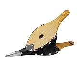 Clzemo 15x5.4 Inch Fireplace Bellows for Indoor Outdoor, Durable Manual Wood Air Blower Metal Nozzle