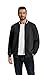 COOFANDY Men Bomber Varsity Jacket Light Fashion Jacket Full Zip Waffle Jacket Black