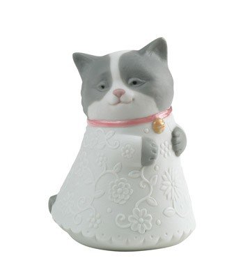 Lladró Pink Nao By Lladro Collectible Porcelain Figurine: Little Kitty (Pink) - 1/2" Tall - Nursery Figurine... Size 3