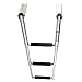Amarine-made 3 Step Stainless Steel Telescoping Boat Ladder Swim Step