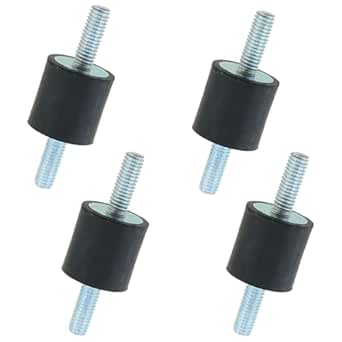 M6 Rubber Mount,4pcs M6 Anti-Vibration Rubber Isolator Mounts Air Compressor Pump Shock Absorber With Screws, 20 * 20mm - View #14