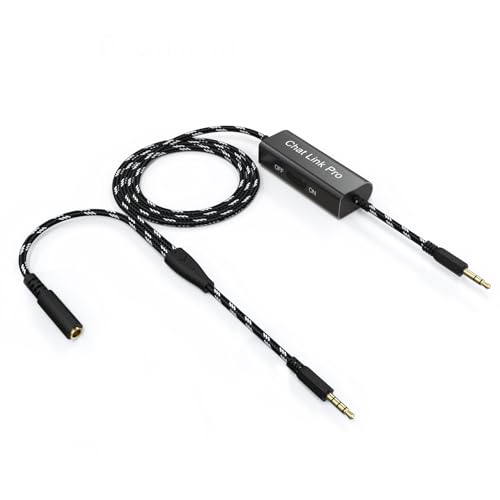 HD60 S+ Chat Link Pro Cable Compatible with Elgato HD60, HD60 X, HD60 S, HD60 S+, 4K 60 S+ Capture Card, Chat Link Pro Audio Adapter with in-line Isolator for Nintendo Switch, Xbox One, PS5 (Black)