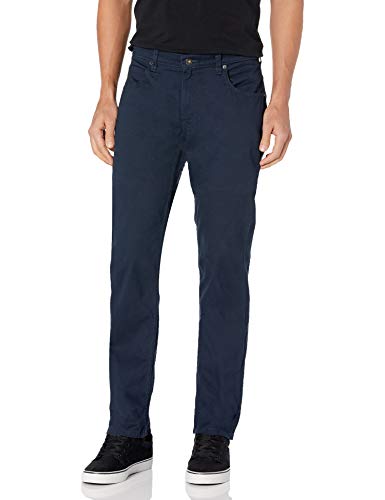 Dickies Men's Flex Work Pant Regular Straight Fit, Rinsed Dark Navy, 38W x 32L