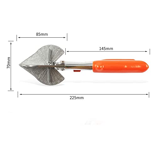 ZONADAH Gasket Shear Mitre Shear 45 to 135 Degree Multi-Adjustable Angle Trim Cutter Cutting Plastic PVC PPR PE Pipe Branch Wire High Precision - Image 4
