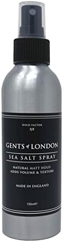 GENTS OF LONDON Sea Salt Spray For Men 5 fl Oz Professional Hair Texturizing, Volumizing, Thickening Matte Men’s Hairstyling Product, Contains Natural Sea Salt | Matt Finish Natural Hold Salt Spray