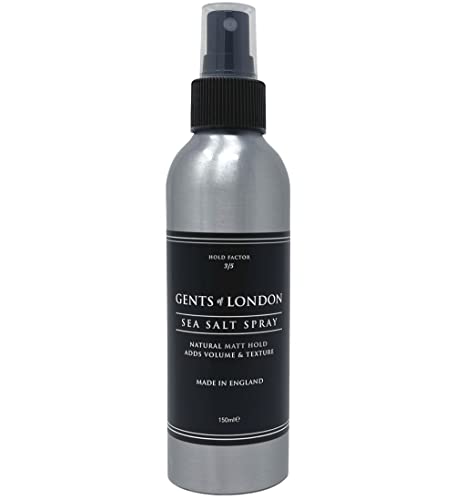 Gents Of London Sea Salt Spray For Men 5 Fl Oz Professional Hair Texturizing, Volumizing, Thickening Matte Men’s Hairstyling Product, Contains Natural Sea Salt | Matt Finish Natural Hold Salt Spray #TOP27