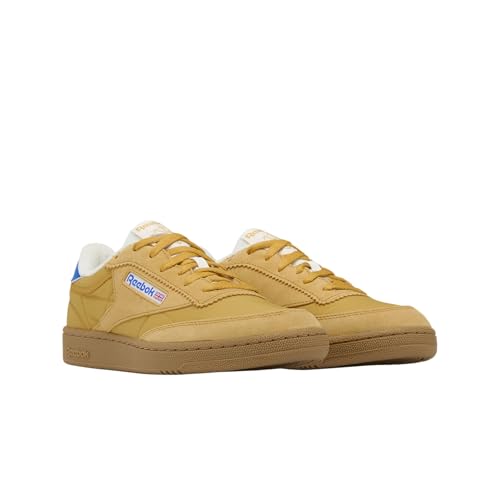 Reebok Baskets Unisexe Club C 85, Gris-Or, Bleu Optimal/Caoutchouc, 44 EU, Gum Optimumblue Gritgold, 44 EU