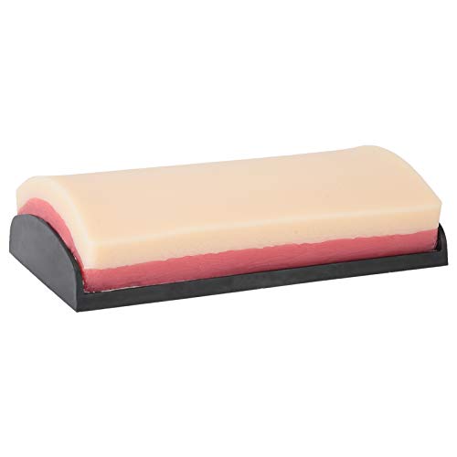 Image of Silicone Human Skin Injection Pad Training Model, Simulation Human Skin Incision Suture Training Model, Injection Practice Pad Module for Nurse Student Practice, 3 Skin Layers