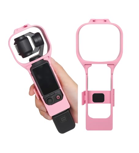 DJI Osmo Pocket 4�p�̃P�[�X �n�[�h�V�F�� ���[�|�[�` �_�炩�ȃV���R�����C���i�[ �Ռ��z�� ��ʏ��h�~ (�s���N)