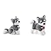 Trudi 122272 Giochi Prima Infanzia, Husky Marcus & Husky Marcus Peluche, Colore Grigio, 22271