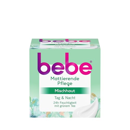 bebe Soin matifiant 50 ml, hydrate les peaux mixtes avec du thé vert pendant 24 heures