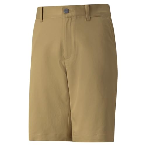 Shorts de sport PUMA stretch pour garçon grand enfant en bronze antique taille SM